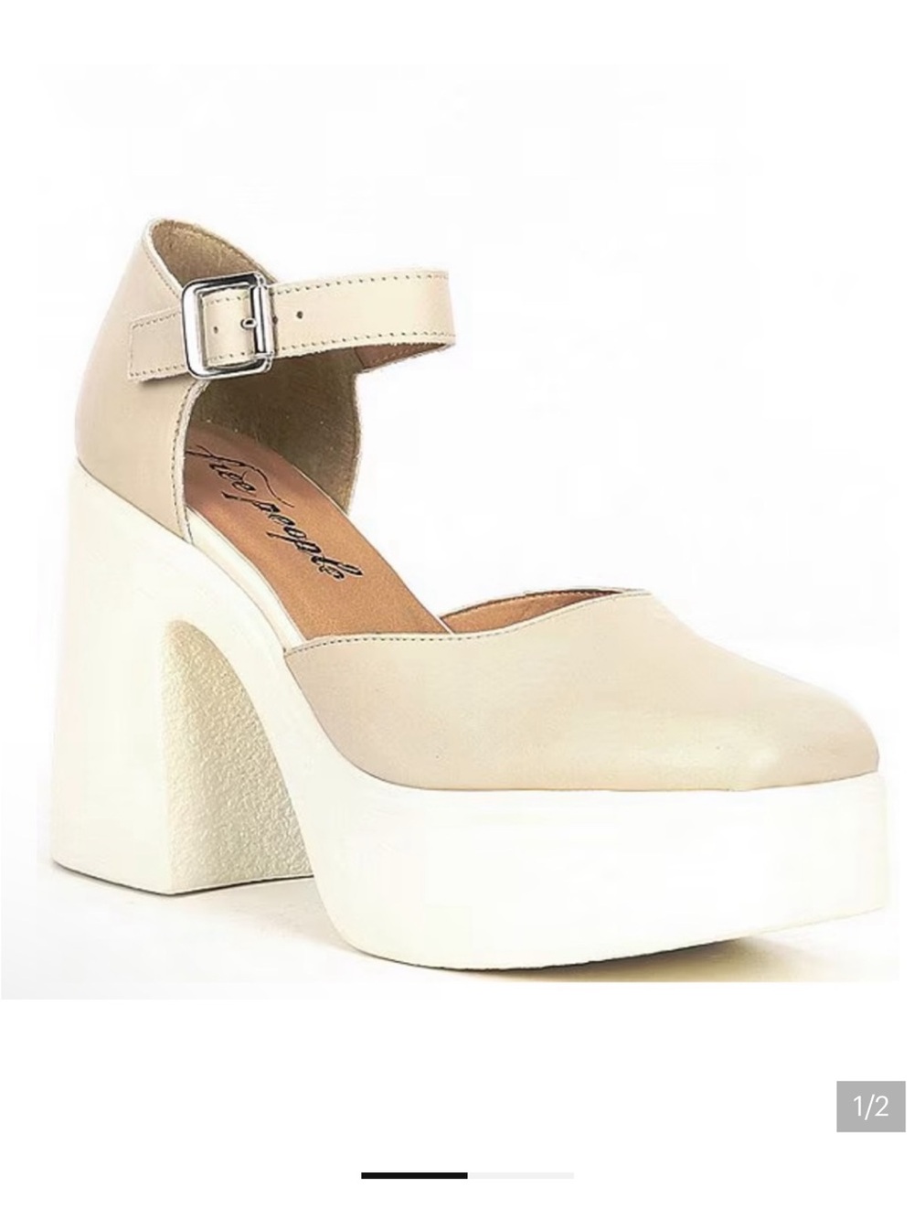 NWT Free People GWEN Mary Jane Platform Heels~8 1/2. TTS.